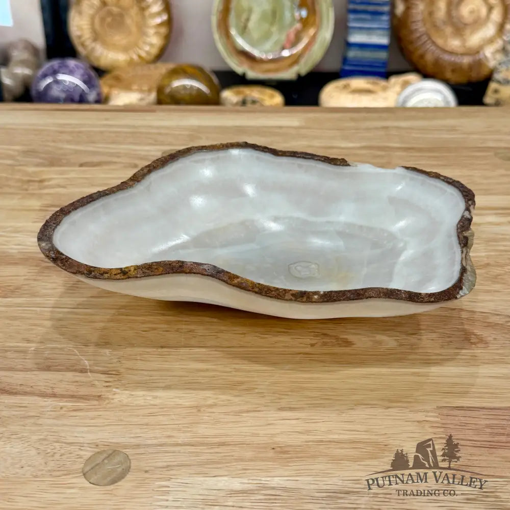 White Mexican Onyx Bowl 9’’ - Bowl