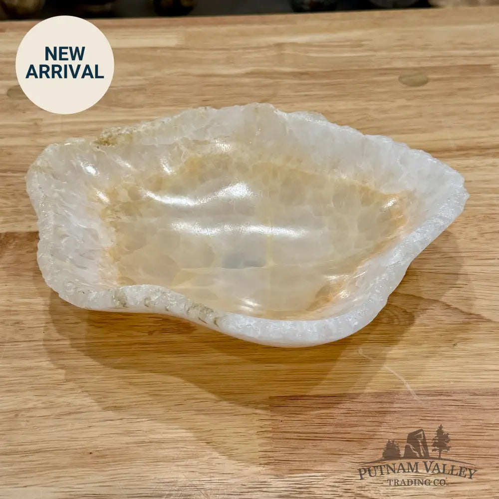 White Mexican Onyx Rustic Bowl 8.5’’ - Bowl
