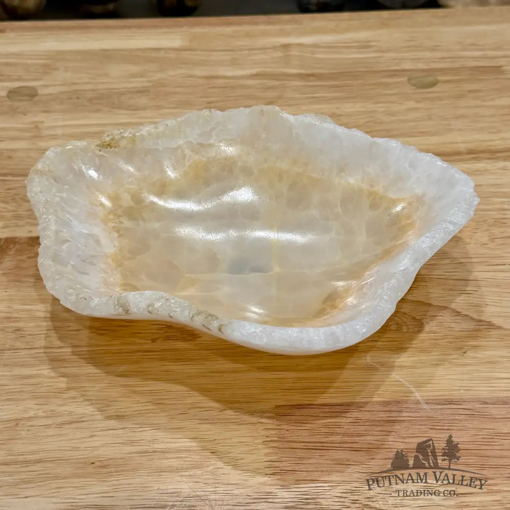 White Mexican Onyx Rustic Bowl 8.5’’ - Bowl