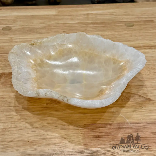 White Mexican Onyx Rustic Bowl 8.5’’ - Bowl