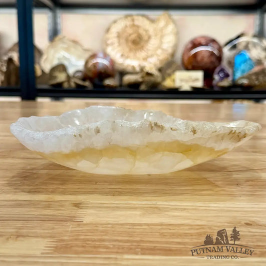 White Mexican Onyx Rustic Bowl 8.5’’ - Bowl