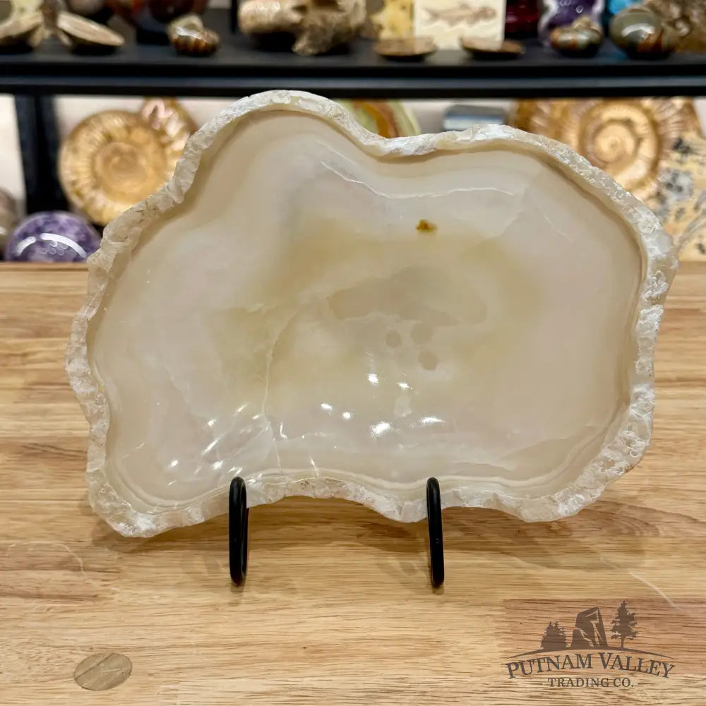White Mexican Onyx Rustic Bowl 9.5’’ - Bowl