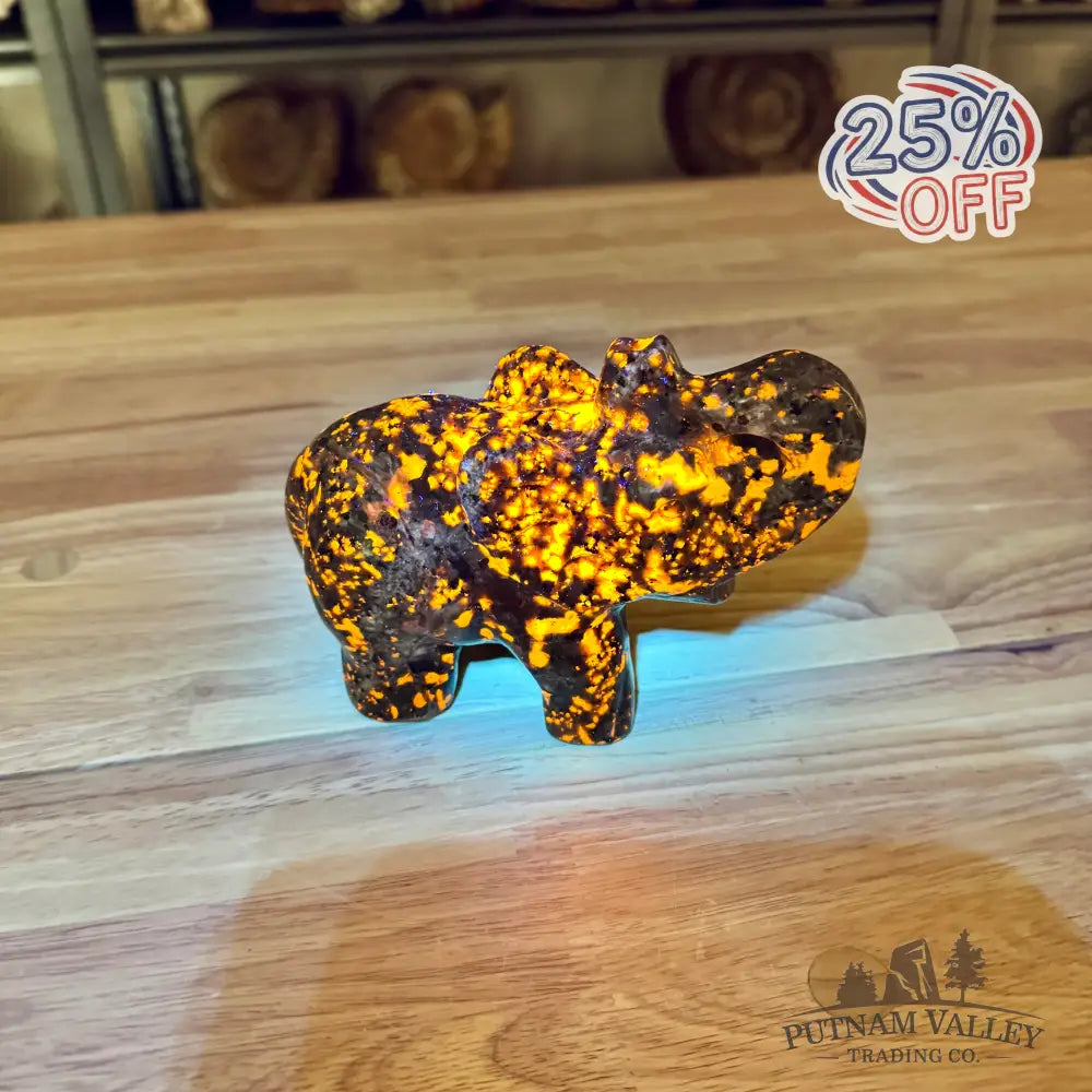 Yooperlite Elephants Sculpture