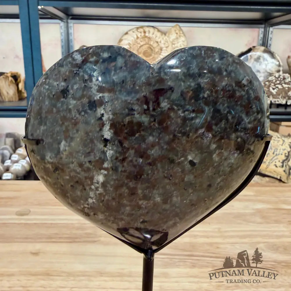 Yooperlite Heart on Stand 9’’ - Heart