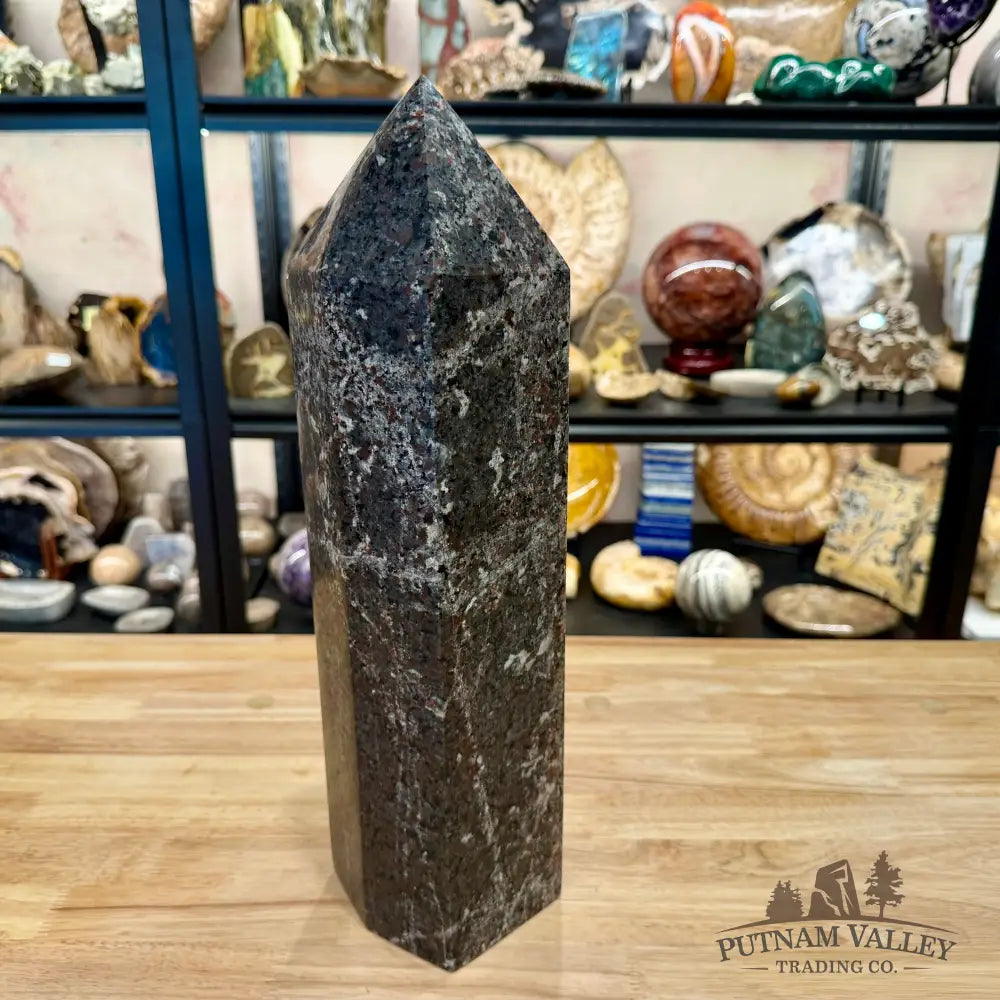 Yooperlite + Hematite Tower 16.75’’ | 21.74lb - Tower