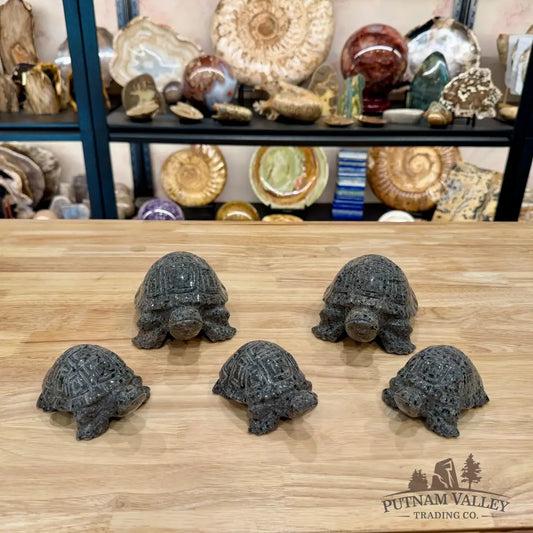 Yooperlite Turtle | In Select Sizes, UV Reactive Glow - Small - Sculpture