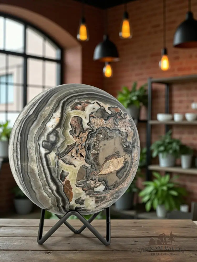 Zebra Calcite Sphere Sphere