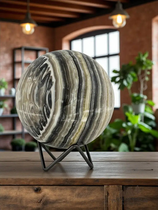 Zebra Calcite Sphere Sphere